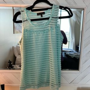 Blue work tank top
